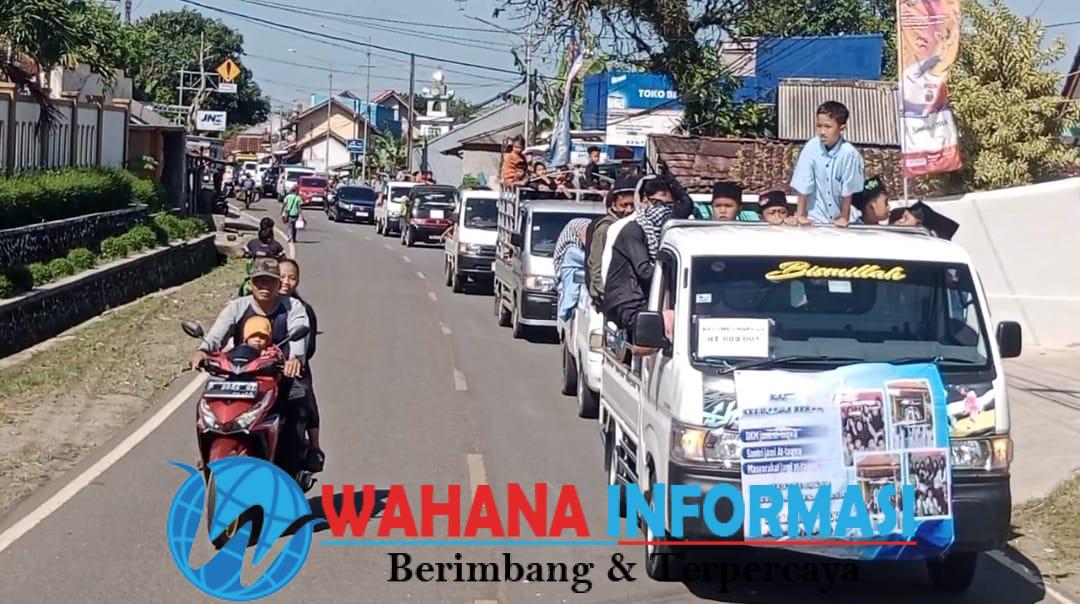 Tumpah Ruah Warga Desa Ciparay dengan Beragam Kendaraan Banjiri Pawai Taaruf dan Gebyar 1 Muharram