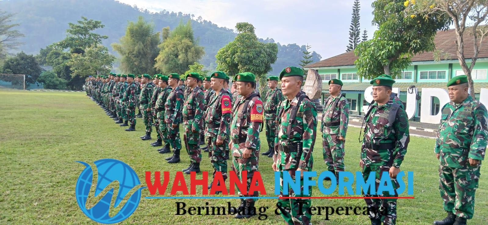 Tingkatkan Disiplin dan Cinta Tanah Air Kodim 0622 Kabupaten Sukabumi Gelar Upacara Bendera