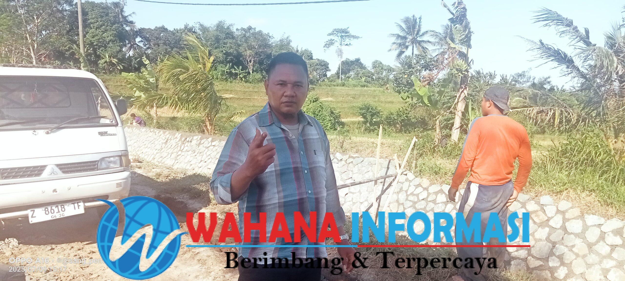 Humas Lapangan Klarifikasi Proyek Rehabilitasi Jaringan Irigasi D.I Ciletuh Kabupaten Sukabumi Jabar