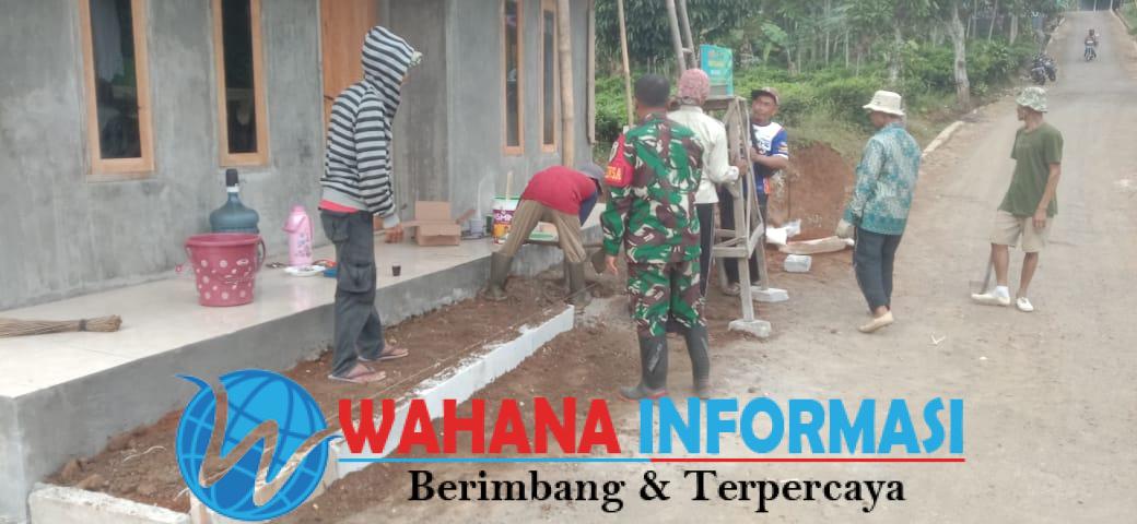 Satgad TMMD KE-125: Pembangunan Rutilahu Ibu Dedeh Capai 55%, Bukti Sinergi TNI dan Warga