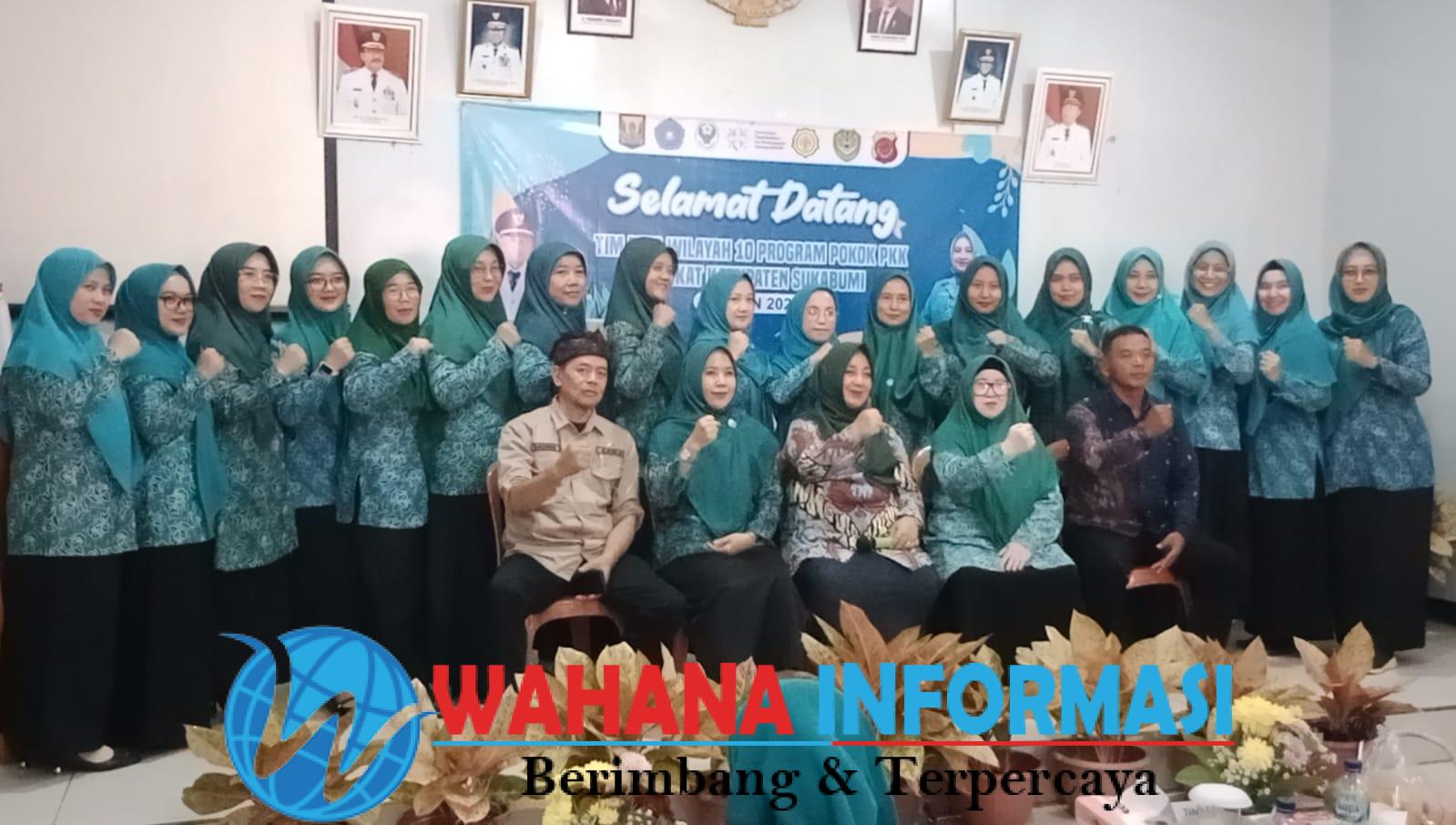 TP PKK Tingkat Kab Sukabumi Gelar Bina Wilayah 10 Program PKK di Desa Nagraksari Kec Jampangkulon