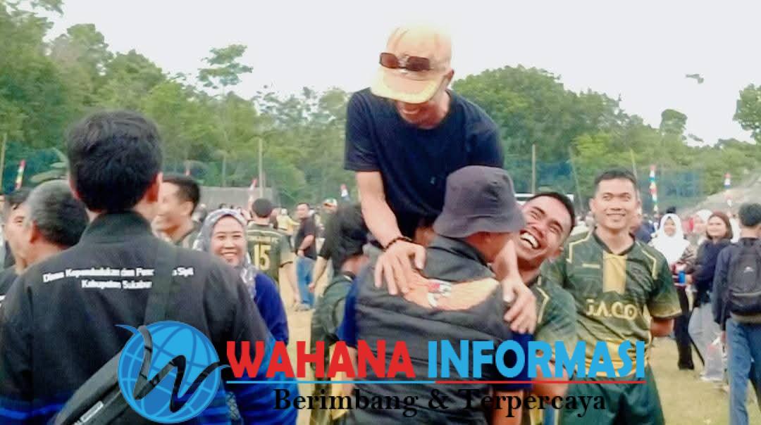 Luapan Kegembiraan Kades Tanjung setelah Desanya Berhasil Juara Turnamen Tingkat Kec Jampangkulon