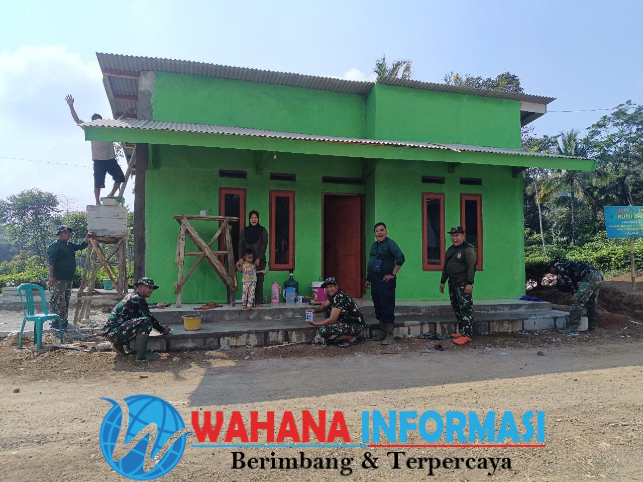 TMMD Ke-125 Kodim 0622/Kabupaten Sukabumi Terus Bergerak: Pembangunan Rutilahu Ibu Dedeh Hampir Rampung