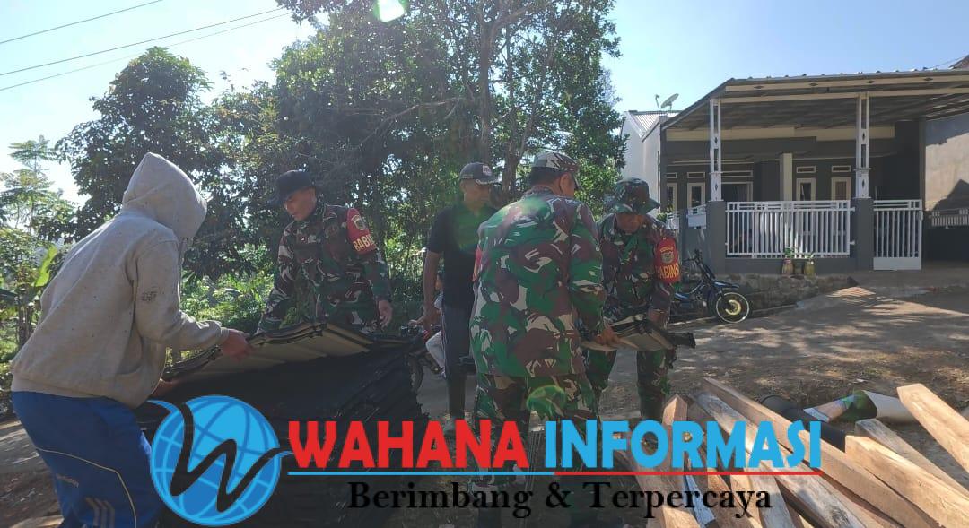 Satgas TMMD Ke-125 Kodim 0622 Bangun Harapan, Rumah Layak untuk Bapak Endang Hampir Terealisasi