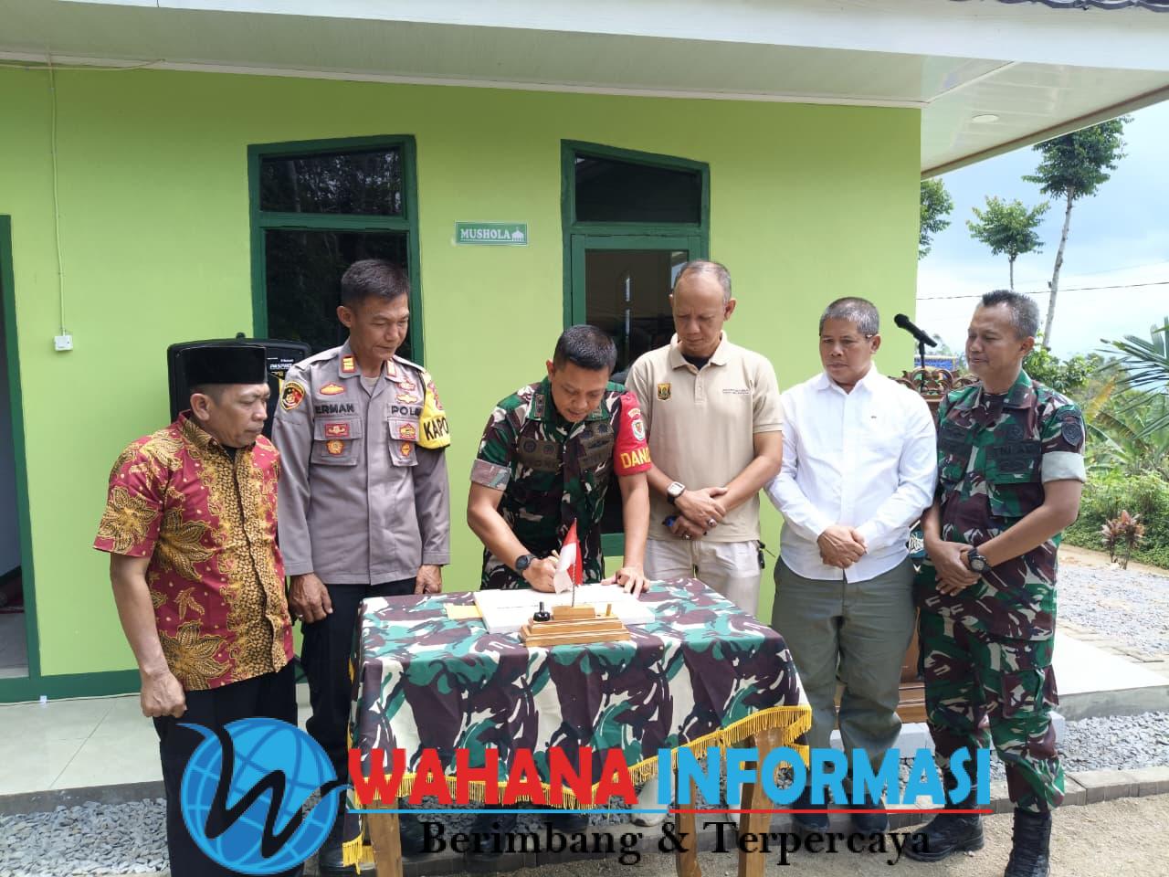 Peresmian Mushola Pos Ramil Simpenan-Wujud Pengabdian dan Kekuatan Spiritual Kodim 0622/Kabupaten Sukabumi