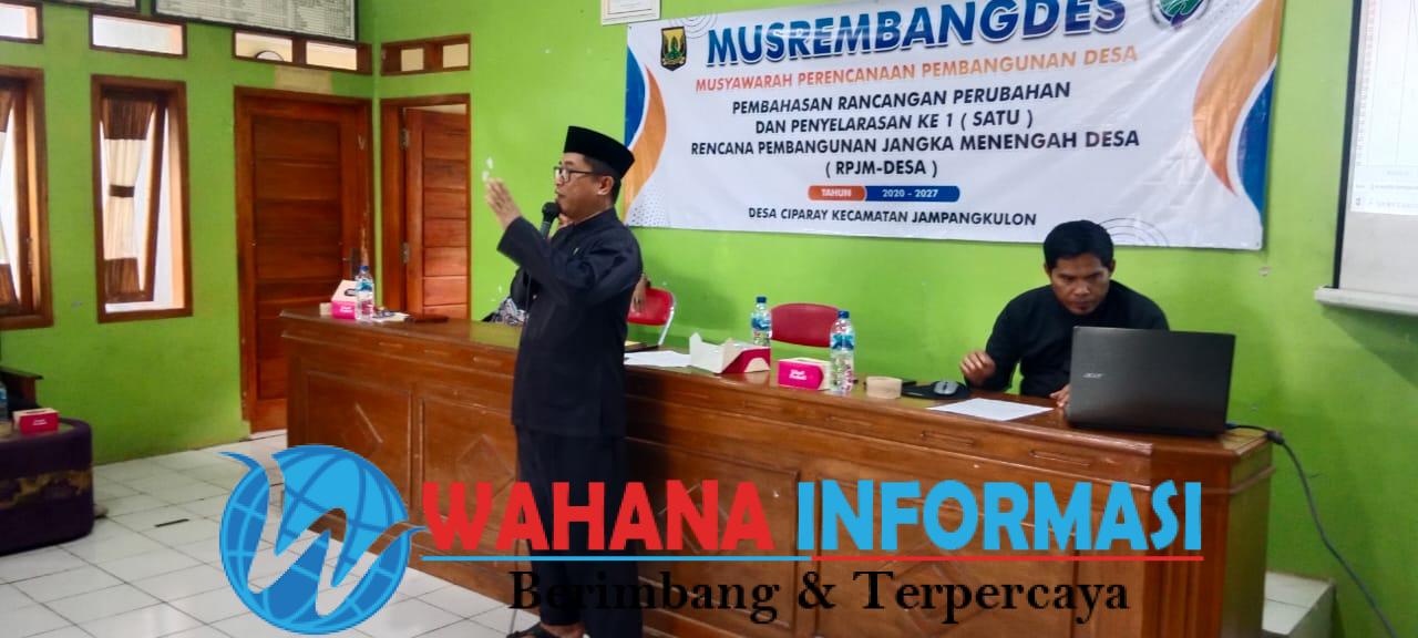 Pemdes Ciparay Gelar Musrenbangdes, Jalan dan Irigasi Pertanian Menjadi Usulan Skala Prioritas