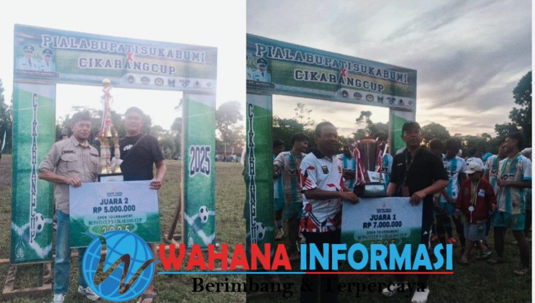 YDT Ujunggenteng Raih Juara Bupati Cup 2025 di Jampangkulon, Kalahkan Albi Putra Lewat Adu Penalti 